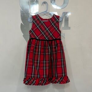 Plaid Red Kids Dress